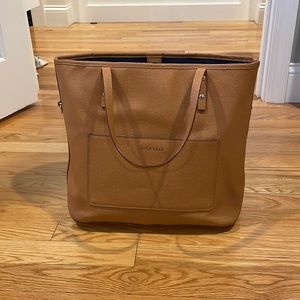 Tan leather Cole Haan tote bag